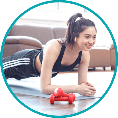 自宅トレーニング イメージ写真